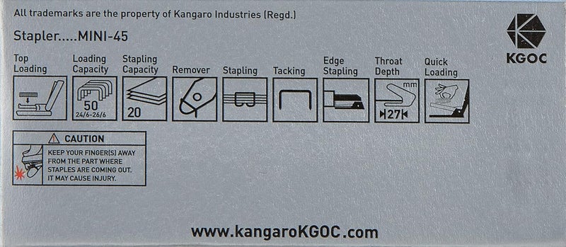 Kangaro Mini45 Stapler- Pack Of 05 - Image 3
